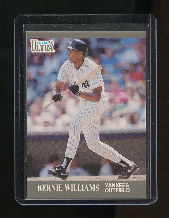 1991 Ultra Update #U-44 Bernie Williams New York Yankees Rookie Card Image 1