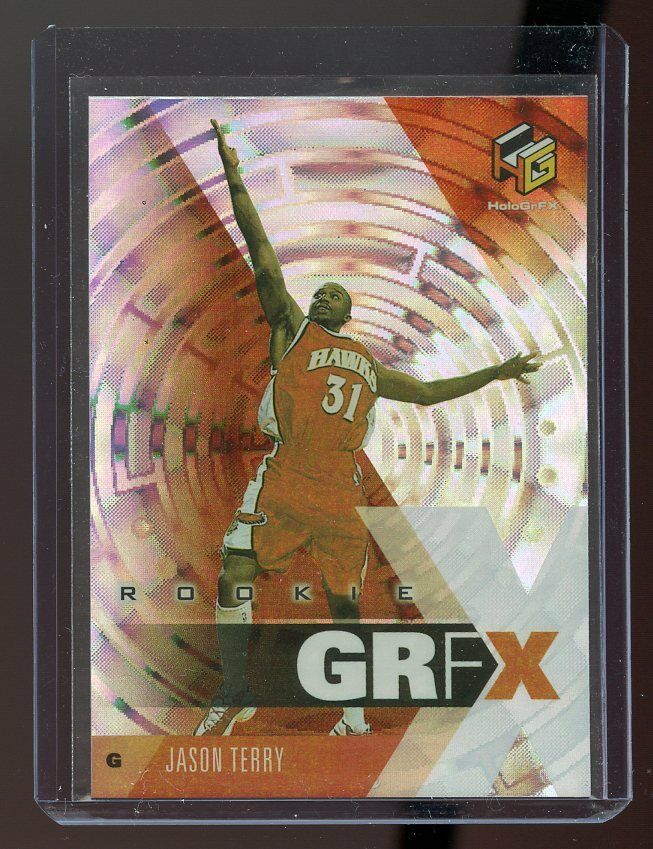 1999-00 Upper Deck HoloGrFX #82 Jason Terry Atlanta Hawks Rookie Card Image 1