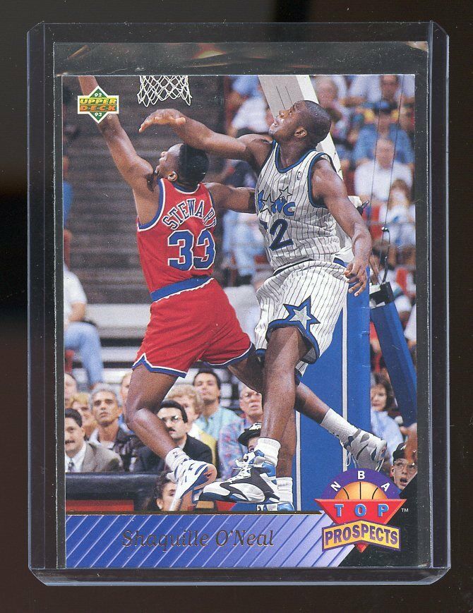 1992-93 Upper Deck Top Prospects #474 Shaquille O'Neal Orlando Magic Rookie Card Image 1