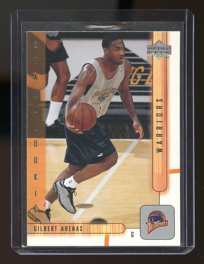 2001-02 Upper Deck #202 Gilbert Arenas Golden State Warriors Rookie Card Image 1