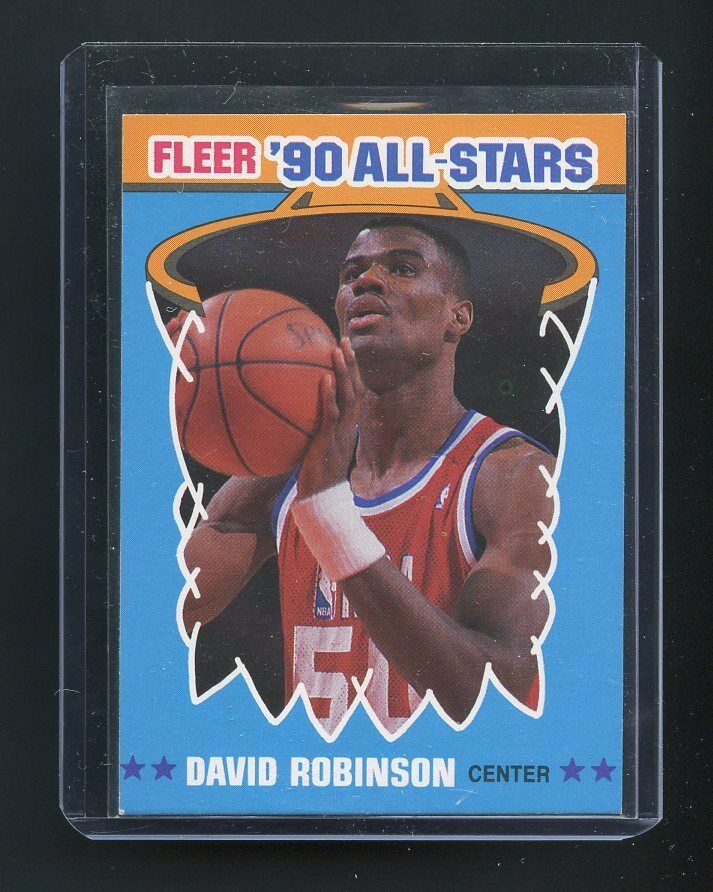 1990-91 Fleer 90's All Stars #10 David Robinson San Antonio Spurs Rookie Card Image 1