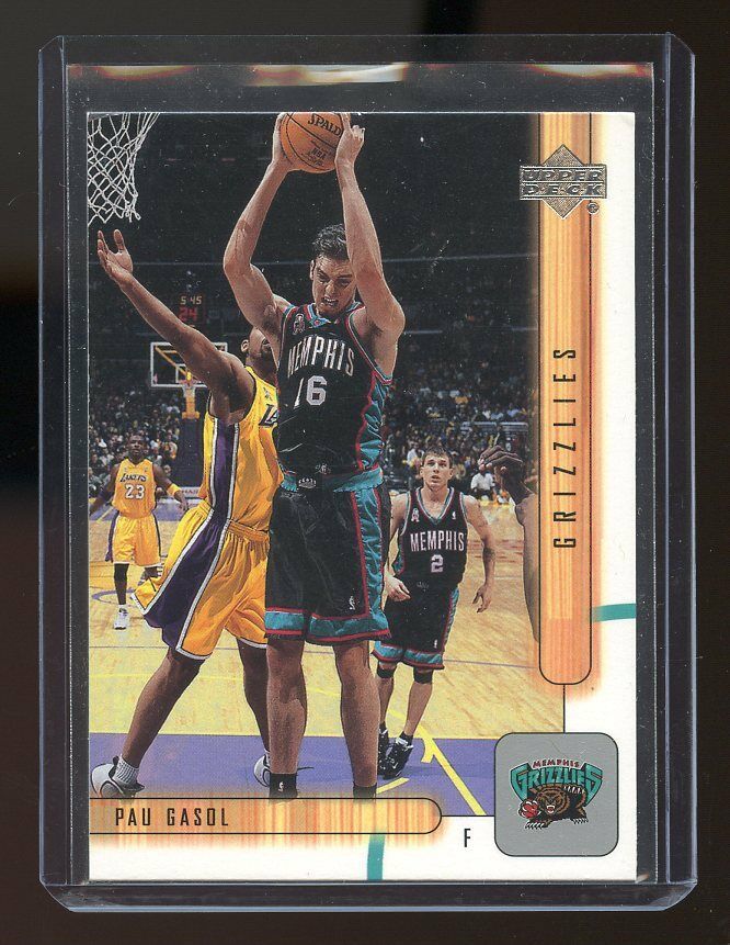 2001-02 Upper Deck #306 Pau Gasol Memphis Grizzlies Rookie Card Image 1