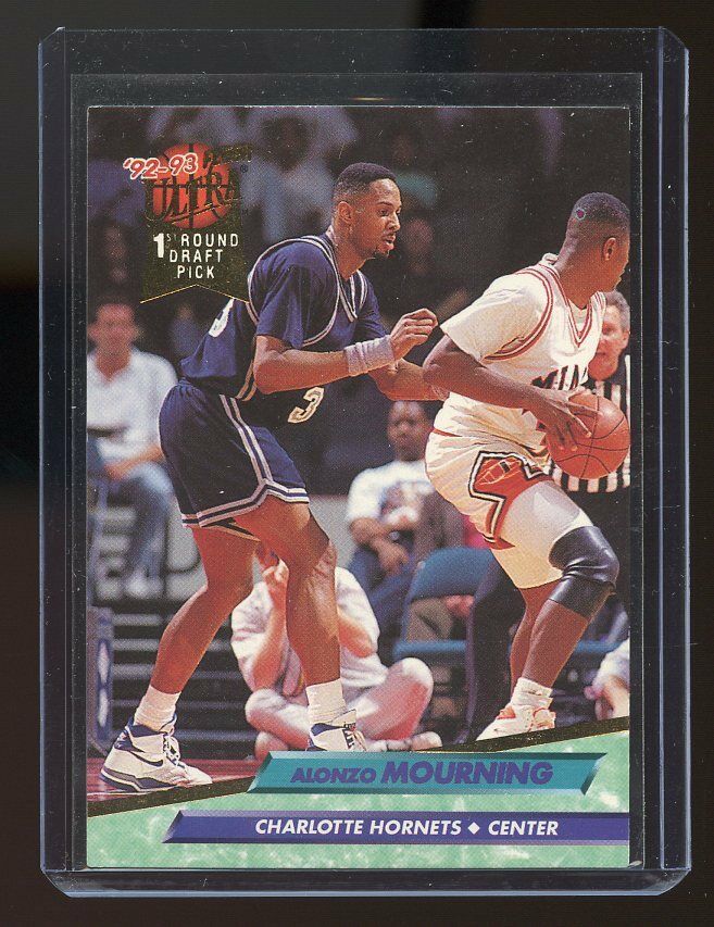 1992-93 Ultra #193 Alonzo Mourning Charlotte Hornets Rookie Card Image 1