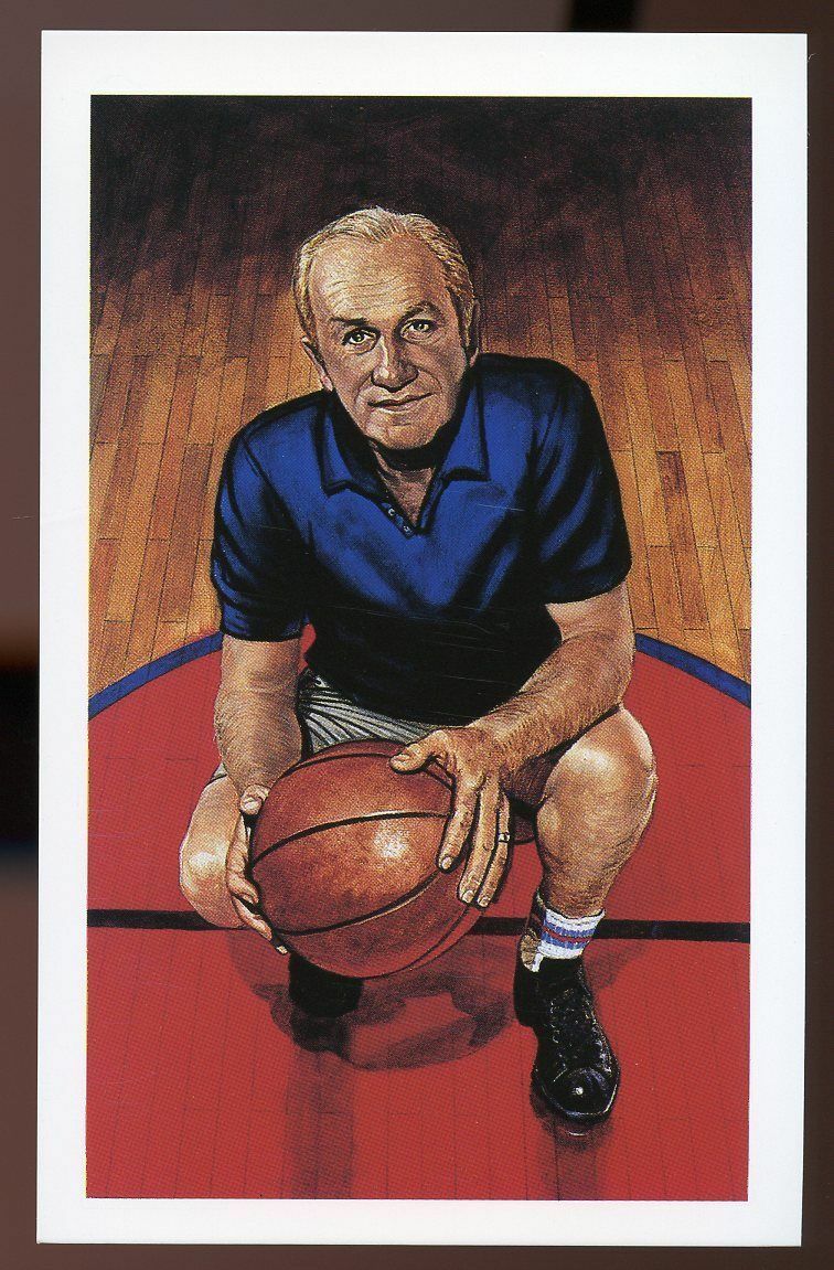 1992-93 Center Court #16 Red Holzman /10,000 Collectible Post Card Image 1