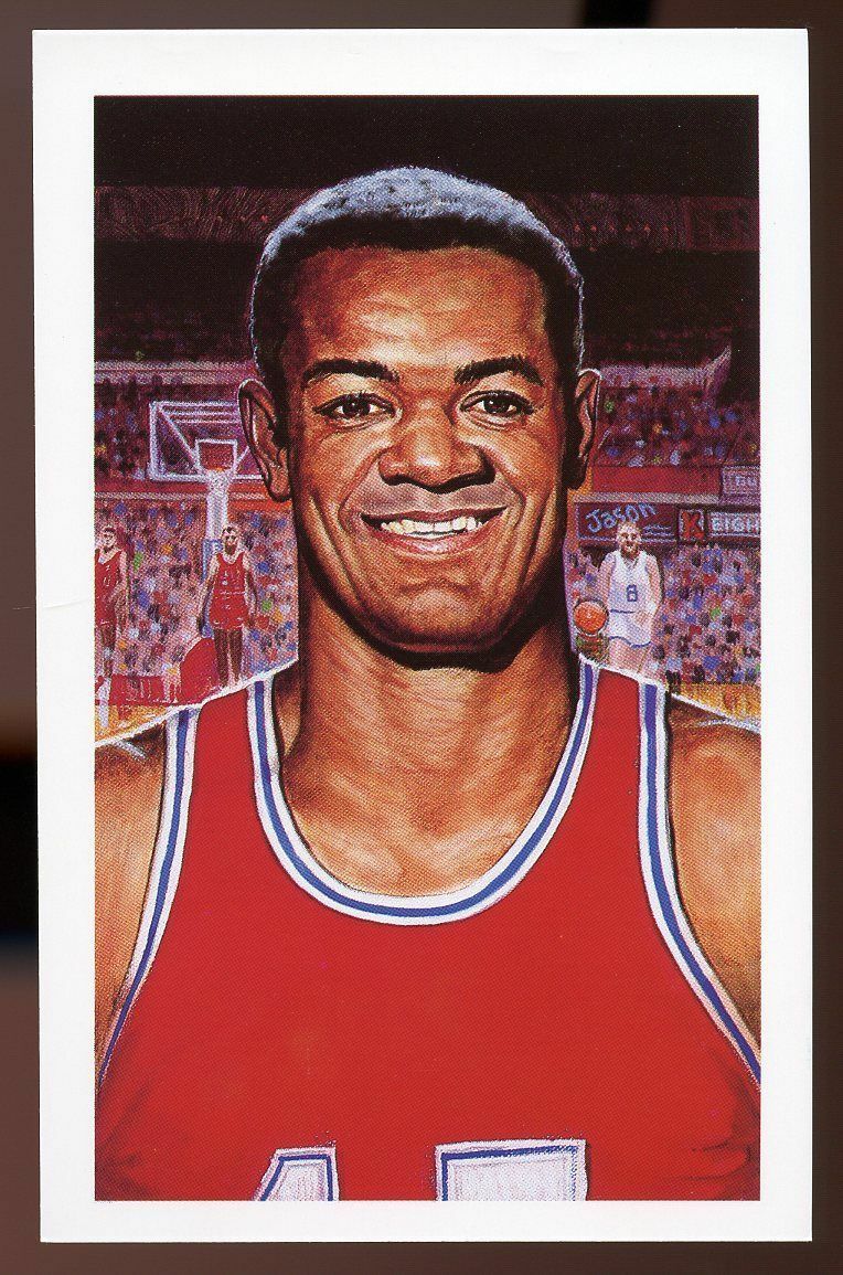 1992-93 Center Court #31 Hal Greer /10,000 Collectible Post Card Image 1