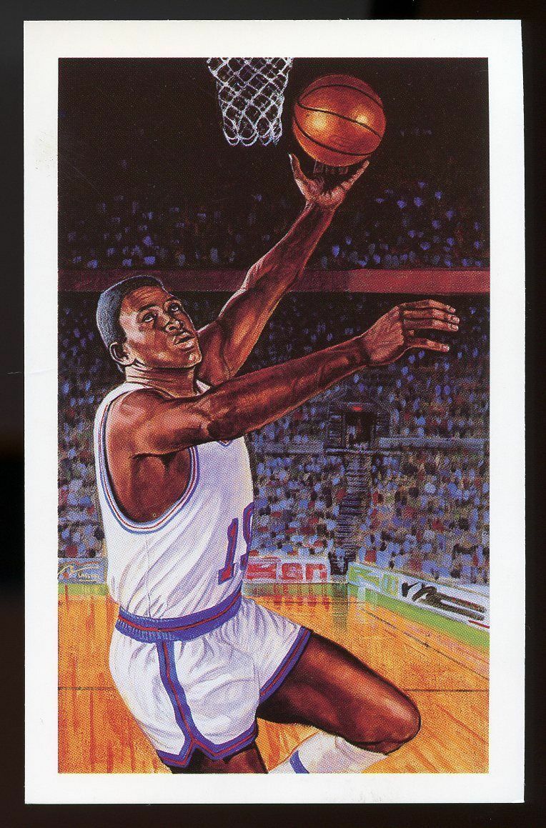 1992-93 Center Court #50 Willis Reed /10,000 Collectible Post Card Image 1