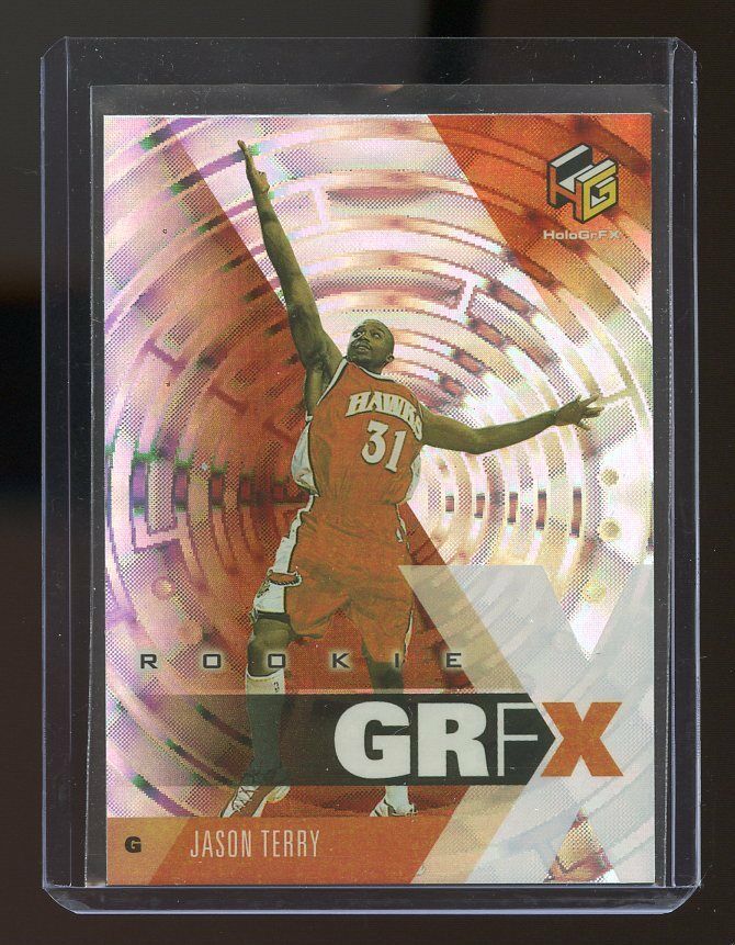 1999-00 Upper Deck HoloGrFX #82 Jason Terry Atlanta Hawks Rookie Card Image 1