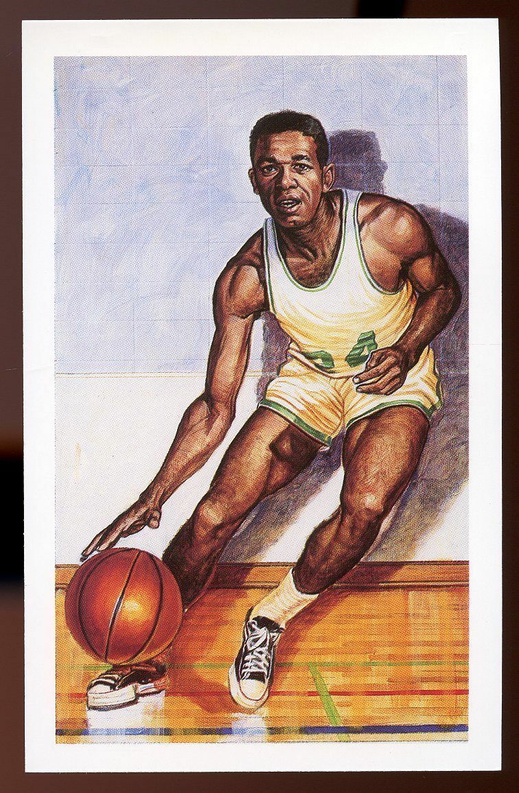 1992-93 Center Court #34 Sam Jones /10,000 Collectible Post Card Image 1