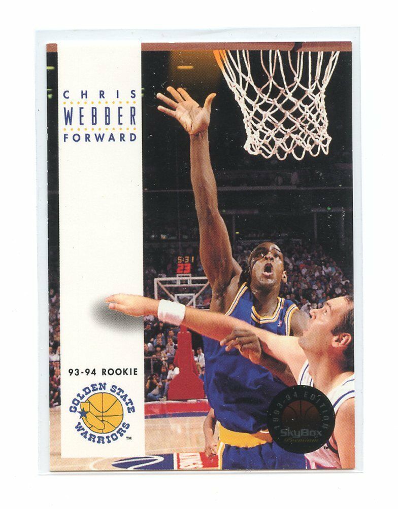 1993-94 Skybox #227 Chris Webber Golden State Warriors Rookie Card Image 1