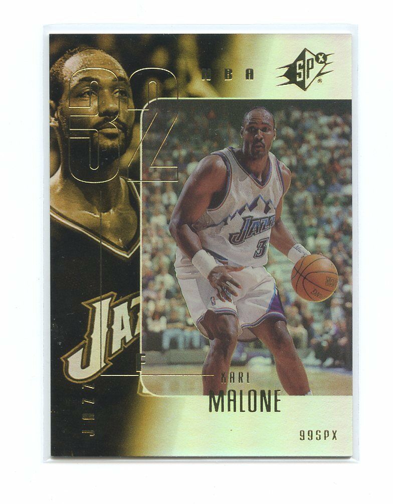 1999-00 SPX Sample Promo #32 KArl Malone Utah Jazz Card Image 1