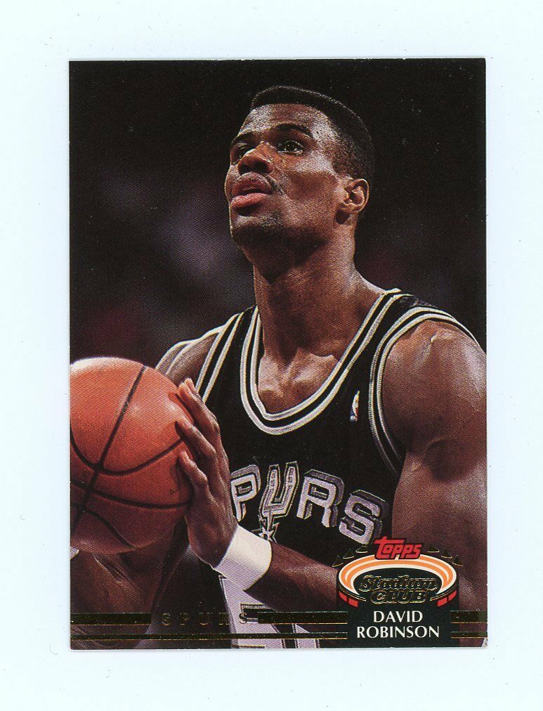 1992-93 Stadium Club #361 David Robinson San Antonio Spurs Card Image 1