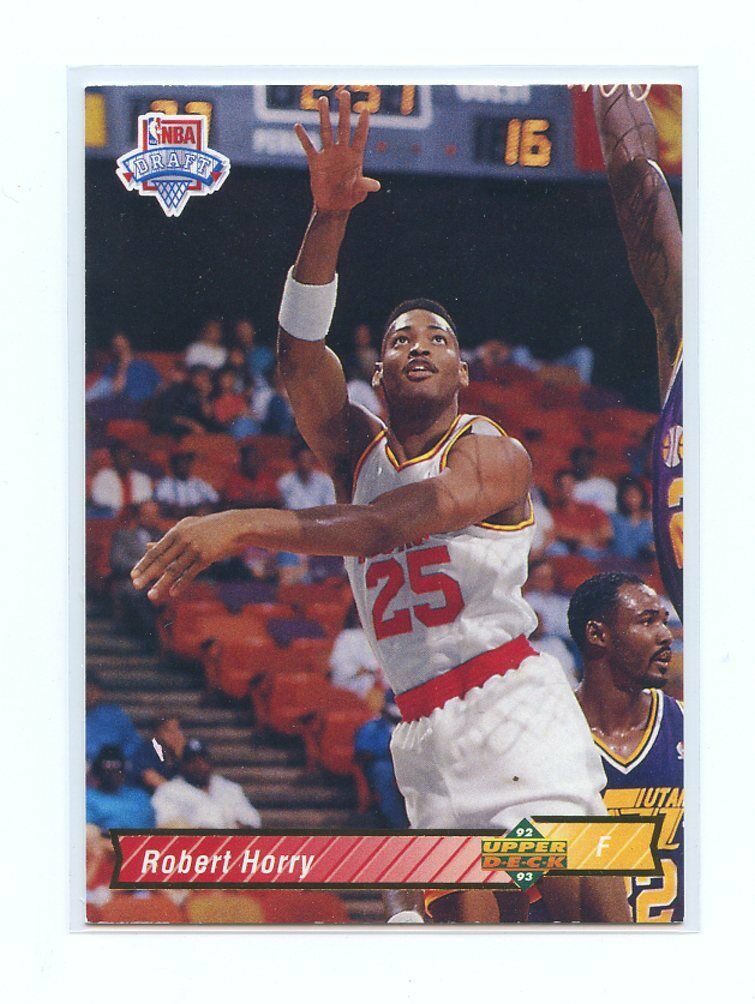 1992-93 Upper Deck #7 Robert Horry Houston Rockets Rookie Card Image 1