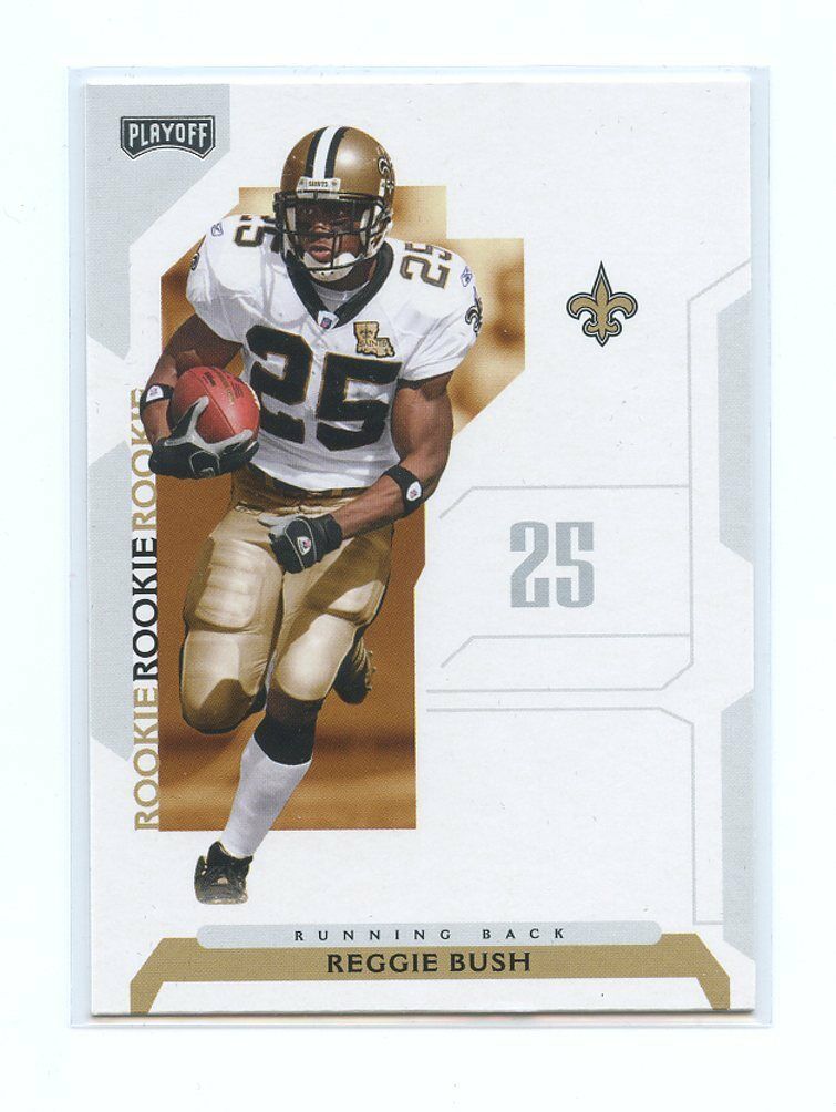 2006 Playoffs NFL Playoffs #71 Reggie Bush New Orleans Saints Rookie Card Image 1