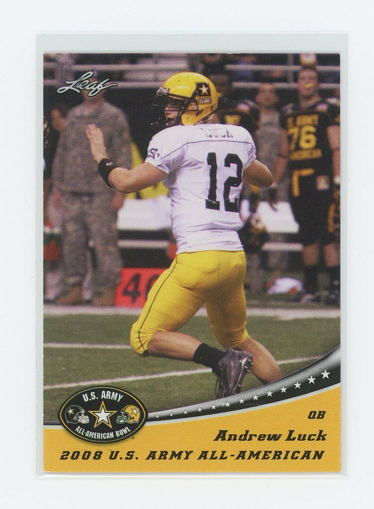 2012 Leaf Army All American #AL1 Andrew Luck Colts Rookie Card Image 1