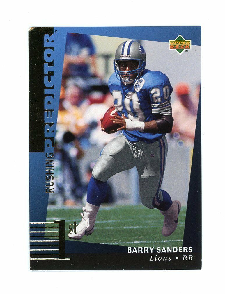 1994 Upper Deck Predictor League Leaders Redemption #R12 Barry Sanders Card Image 1