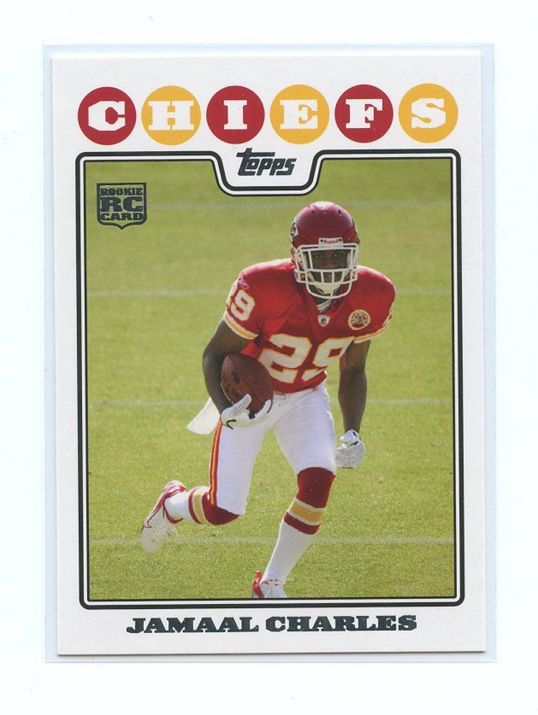 2008 Topps #350 Jamaal Charles Kansas City Chiefs Rookie Card Image 1