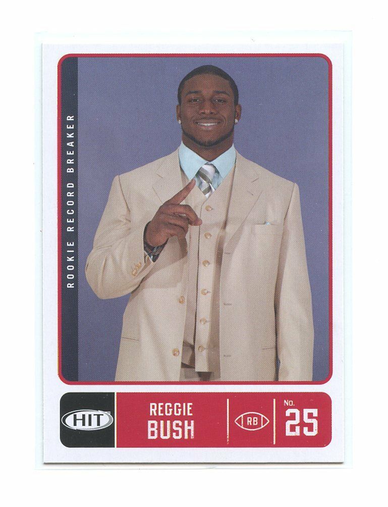 2006 Sage Hit #RB Reggie Bush USC New Orleans Saints Rookie Card Image 1