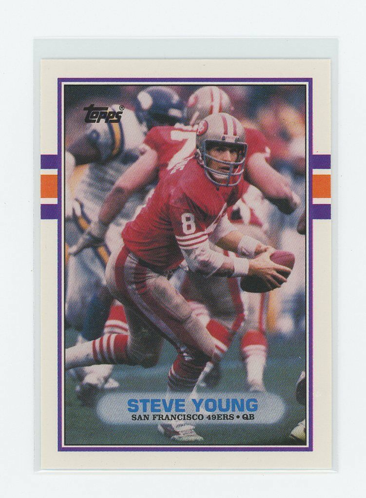 1989 Topps Traded #24T Steve Young 1st 49ers Card Image 1