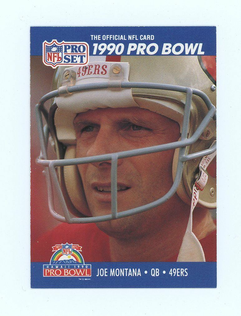 1990 Pro Set #408 Joe Montana San Francisco 49ers Pro Bowl Card Image 1