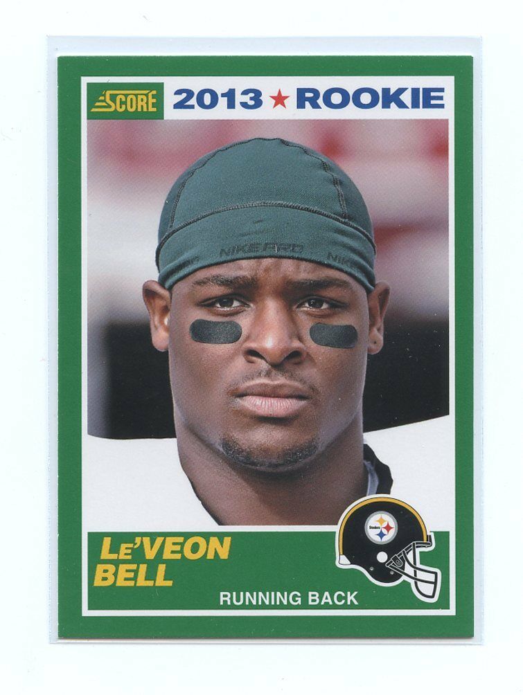 2013 Score #392 Le'Veon Bell Pittsburgh Steelers Rookie Card Image 1