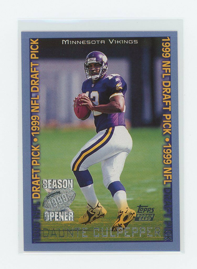 1999 Topps Season Opener #159 Daunte Culpepper Rookie Card Image 1