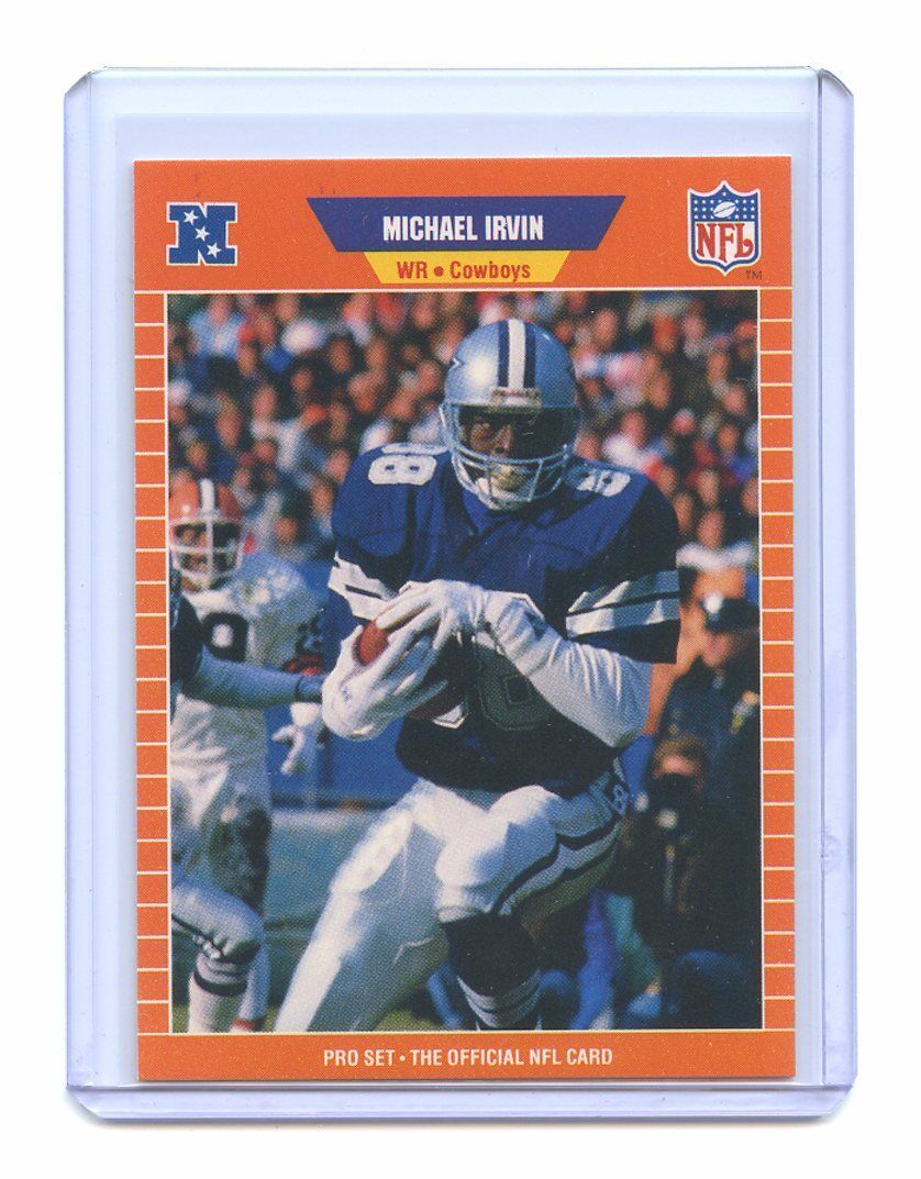 1989 Pro Set #89 Michael Irvin Dallas Cowboys Rookie Card Image 1