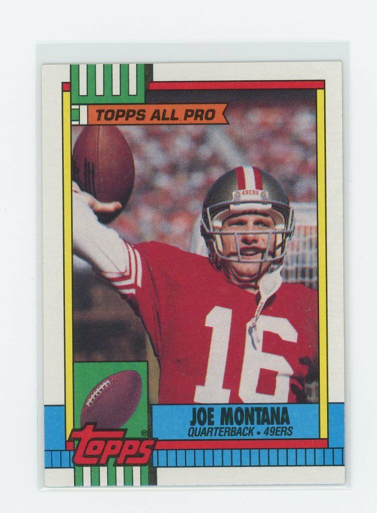 1990 Topps All Pro #13 Joe Montana San Francisco 49ers Card Image 1