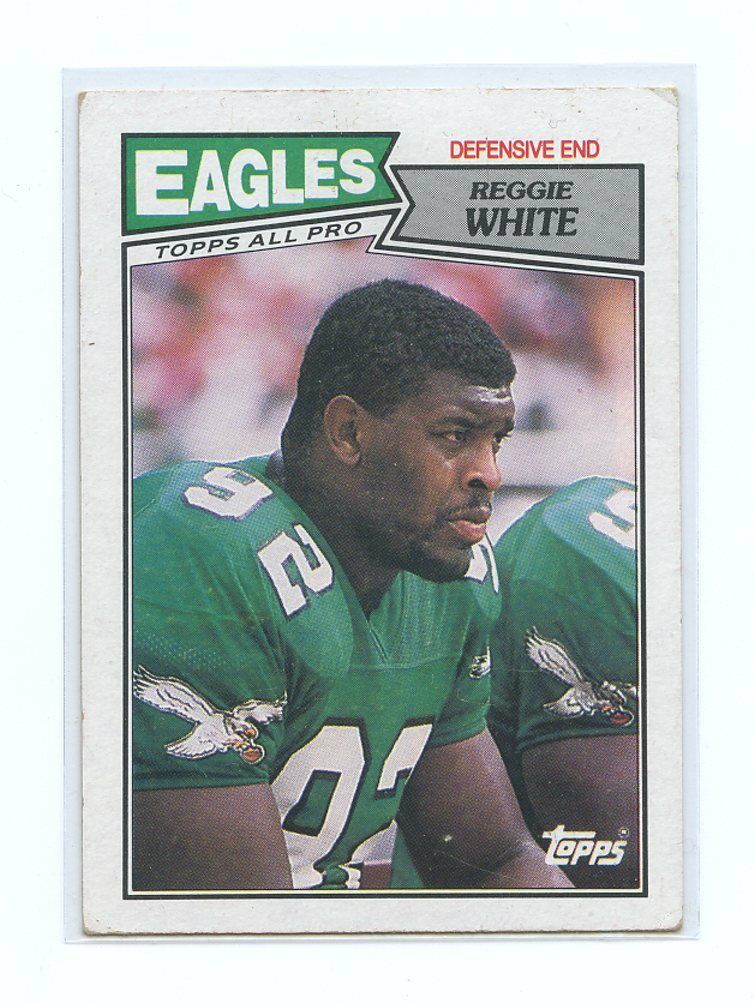 1987 Topps #301 Reggie White Philadelphia Eagles 2nd Year Card Image 1