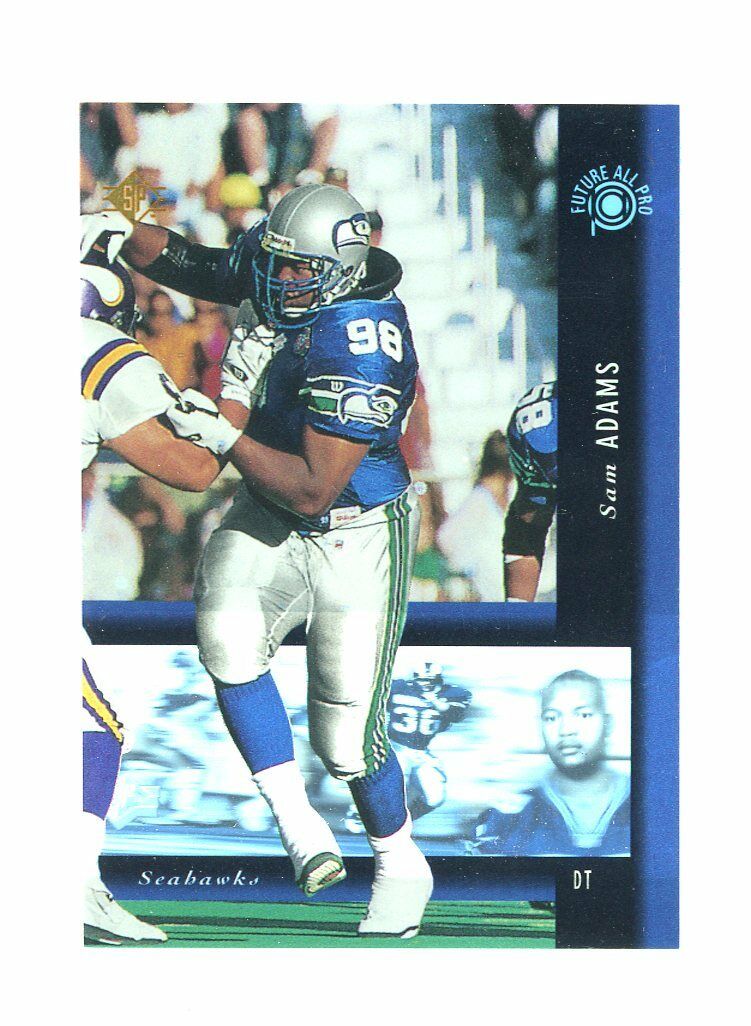 1994 SP Holoview Blue #PB36 Sam Adams Pro Bowl Seahawks Rookie Card Image 1