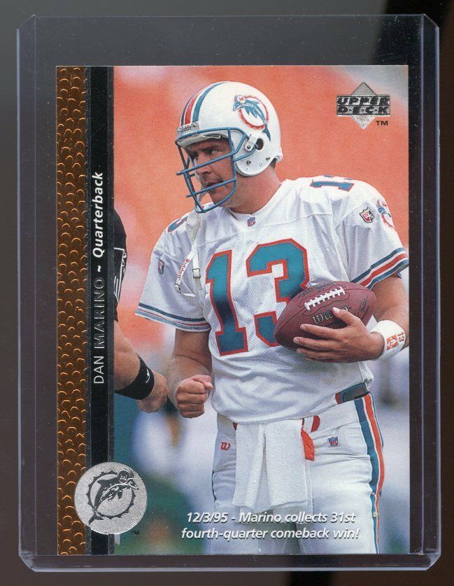 1996 Upper Deck #1996 Dan Marino Miami Dolphins Promotional Card Image 1