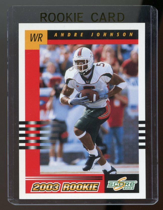 2003 Score Andre Johnson Houston Texans Rookie Card Image 1