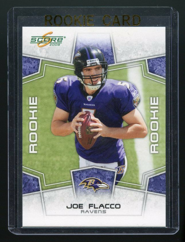 2008 Score #344 Joe Flacco Baltimore Ravens Rookie Card Image 1