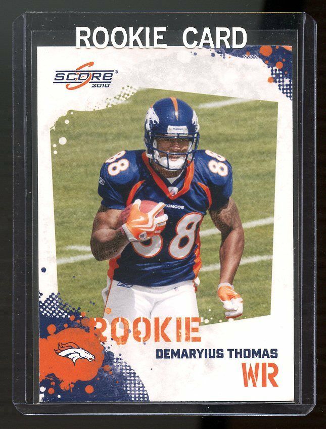 2010 Score #330 Demaryius Thomas Denver Broncos Rookie Card Image 1