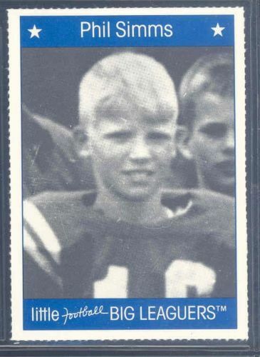 1990 Little Big Leaguers Phil Simms Giants Little League Photo Image 1