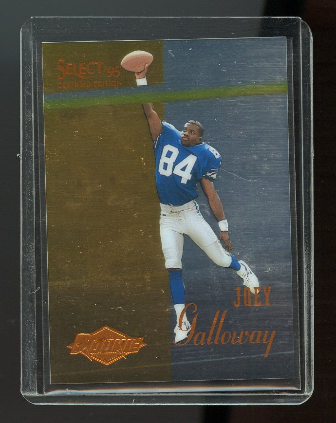 1995 Select Certified #135 Joey Galloway Seattle Seahawks Rookie Card Image 1