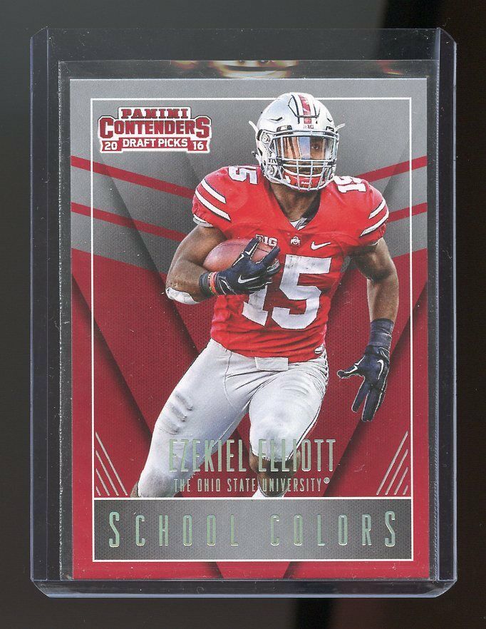 2016 Panini Contenders Draft Picks School Colors #5 Ezekiel Elliott Image 1