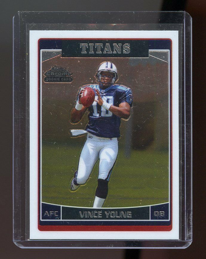 2006 Topps Chrome #223 Vince Young Tennessee Titans Rookie Card Image 1
