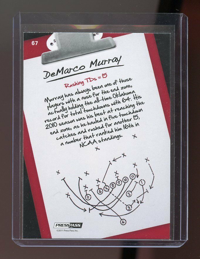 2011 Press Pass #67 Demarco Murray Rookie Card Image 2