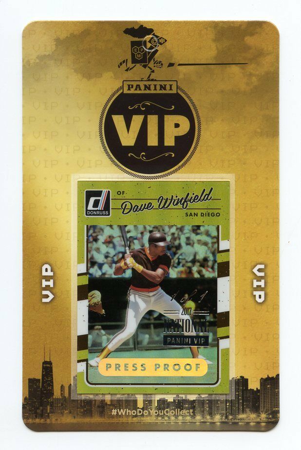 2017 Panini National VIP 1 of 1 Donruss Press Proof Dave Winfield Padres Image 1