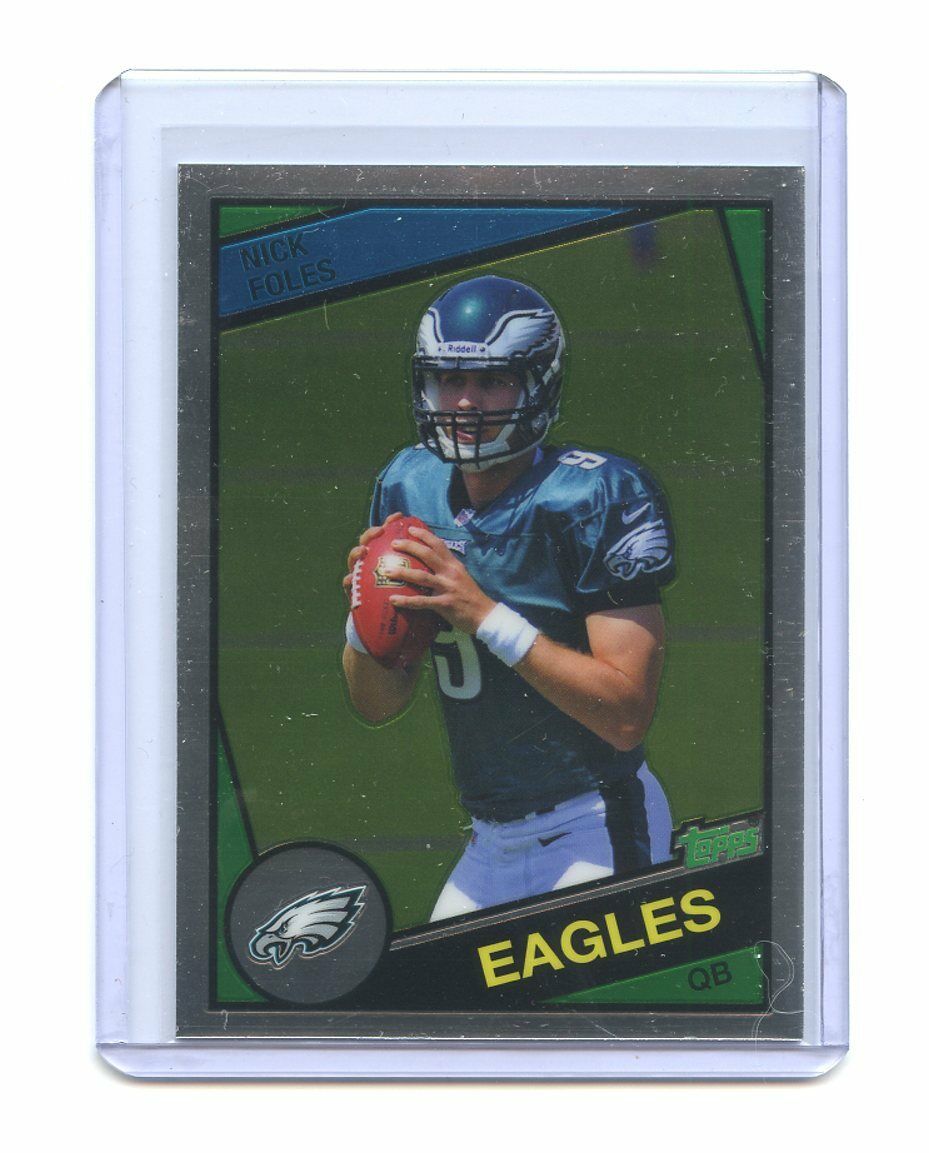 2012 Topps Chrome 1984 #4 Nick Foles Philadelphia Eagles Rookie Card Image 1