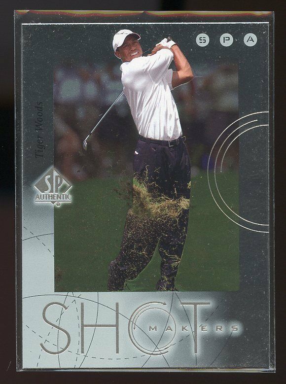 2001 Upper Deck SP Authentic Shot Makers #S1 Tiger Woods Image 1