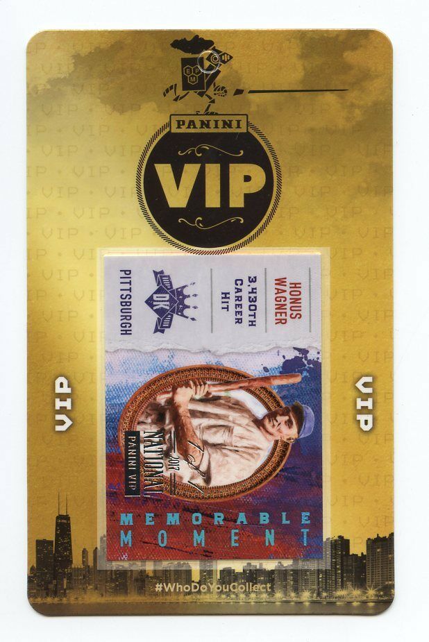 2017 Panini National VIP 1 of 1 Donruss Memorable Moment Honus Wagner Pirates Image 1