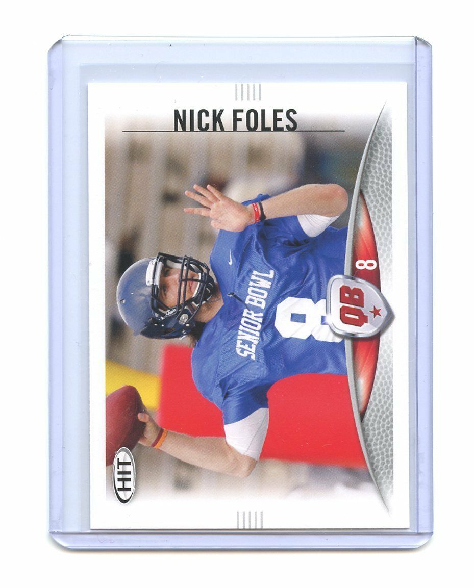 2012 Sage Hit #8 Nick Foles Philadelphia Eagles Rookie Card Image 1