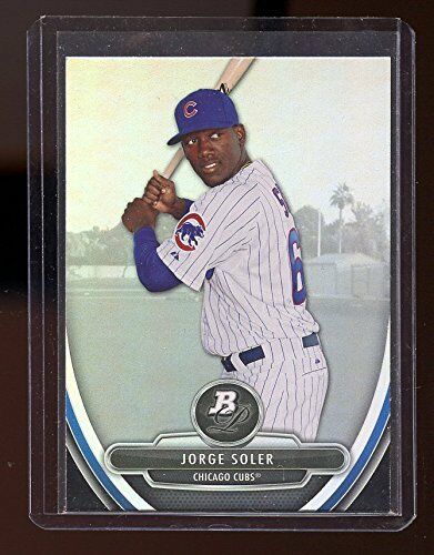 2013 Bowman Platinum Prospects #BPP28 Jorge Soler Chicago Cubs Rookie Card Image 1