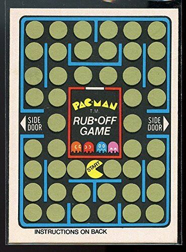 1980 Fleer Midway PAC-MAN Arcade Rub Off Game Card RARE Image 1