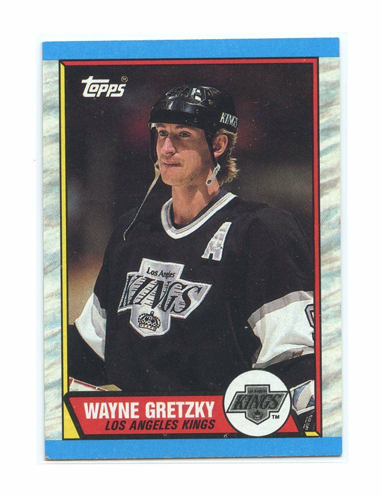 1989-90 Topps #156 Wayne Gretzky Los Angeles Kings Card Image 1