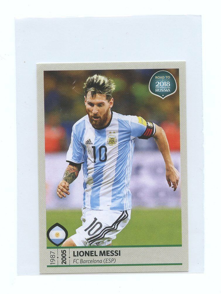 2018 Panini Road to Russia #286 Lionel Messi Argentina Team Sticker Card Image 1