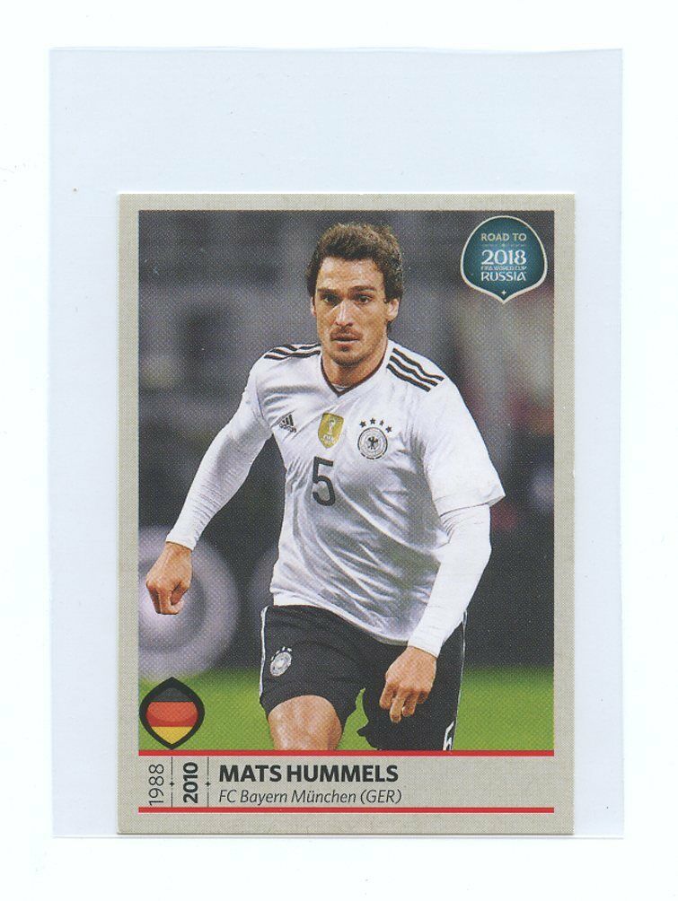 2018 Panini Road to Russia #98 Mats Hummels Germany Team Sticker Card Image 1