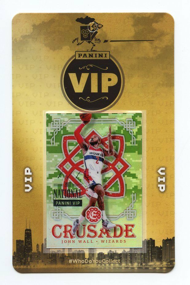 2017 Panini National VIP 1 of 1 Crusade John Wall Wizards Image 1