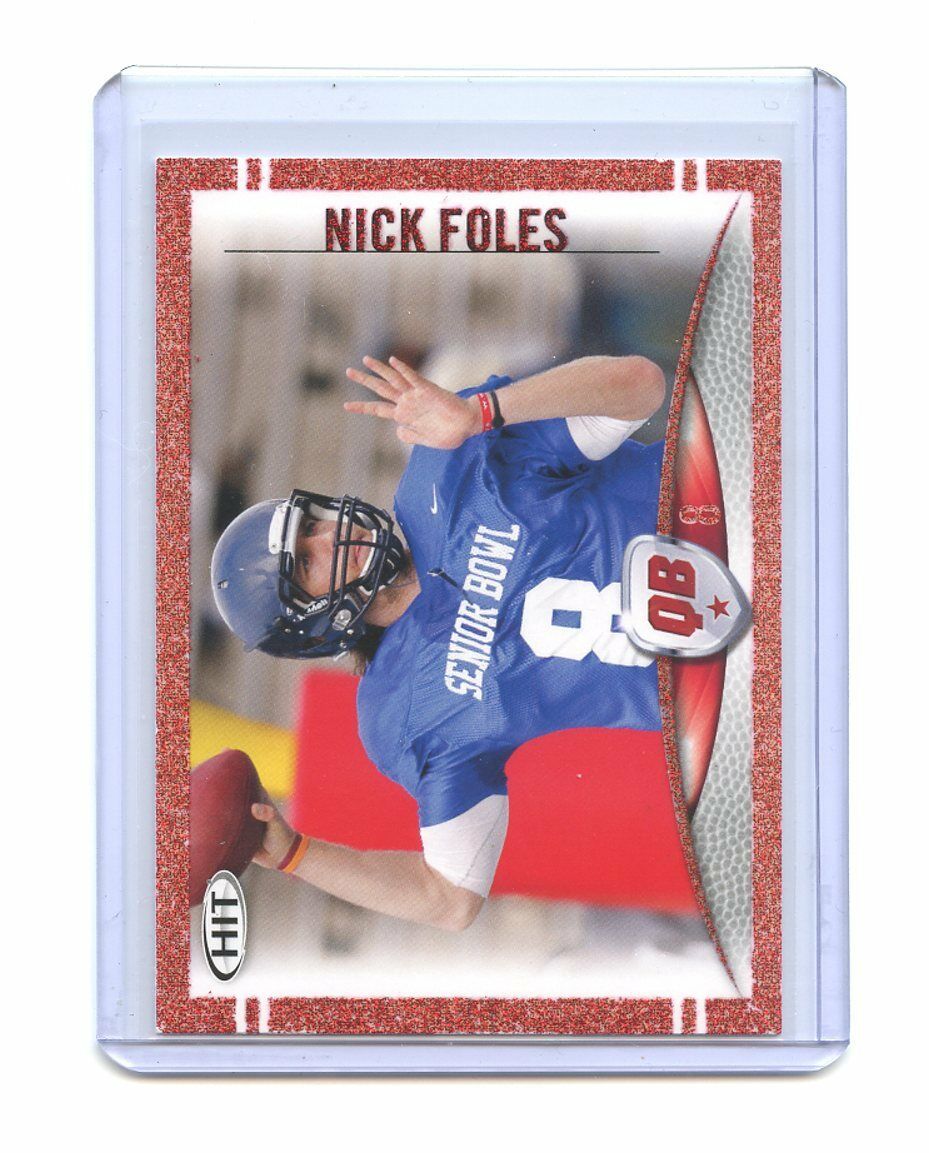 2012 Sage Hit Red #8 Nick Foles Philadelphia Eagles Rookie Card Image 1
